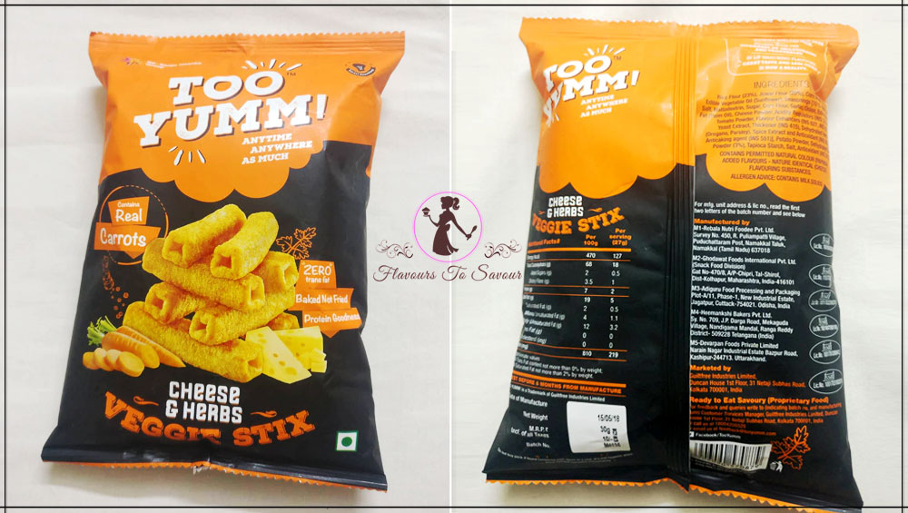Too Yumm Garlic Flavour Healthy Snacks Product Review